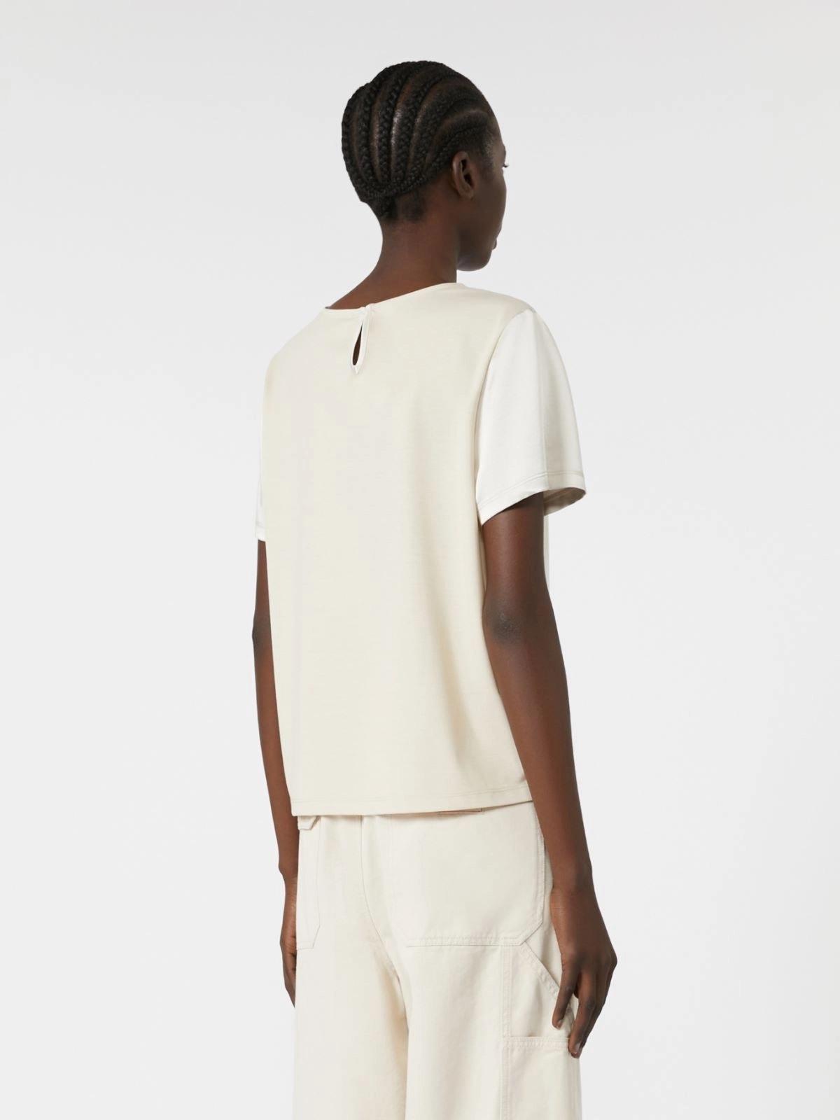 T-shirt in raso e jersey GILBERT022 MAXMARA