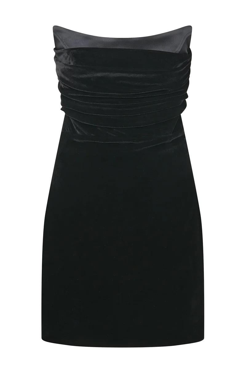 Abito corto in velluto 25420000 AMEN