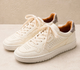 Sneakers LeMargo in pelle bianca artigianale 
