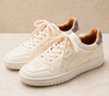 Sneakers LeMargo in pelle bianca artigianale