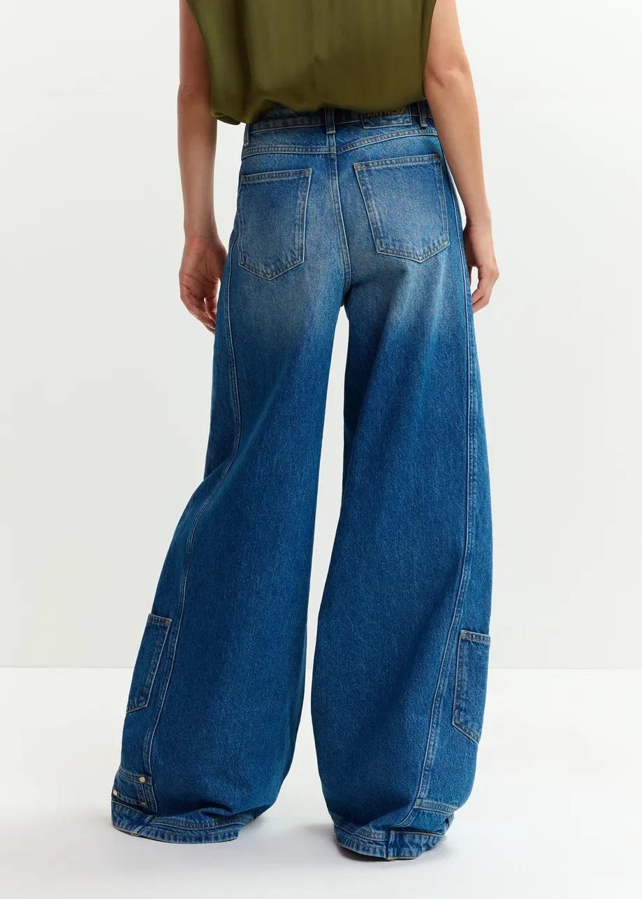 jeans a gamba svasata JELABA PATCH WORK001 ESSENTIEL