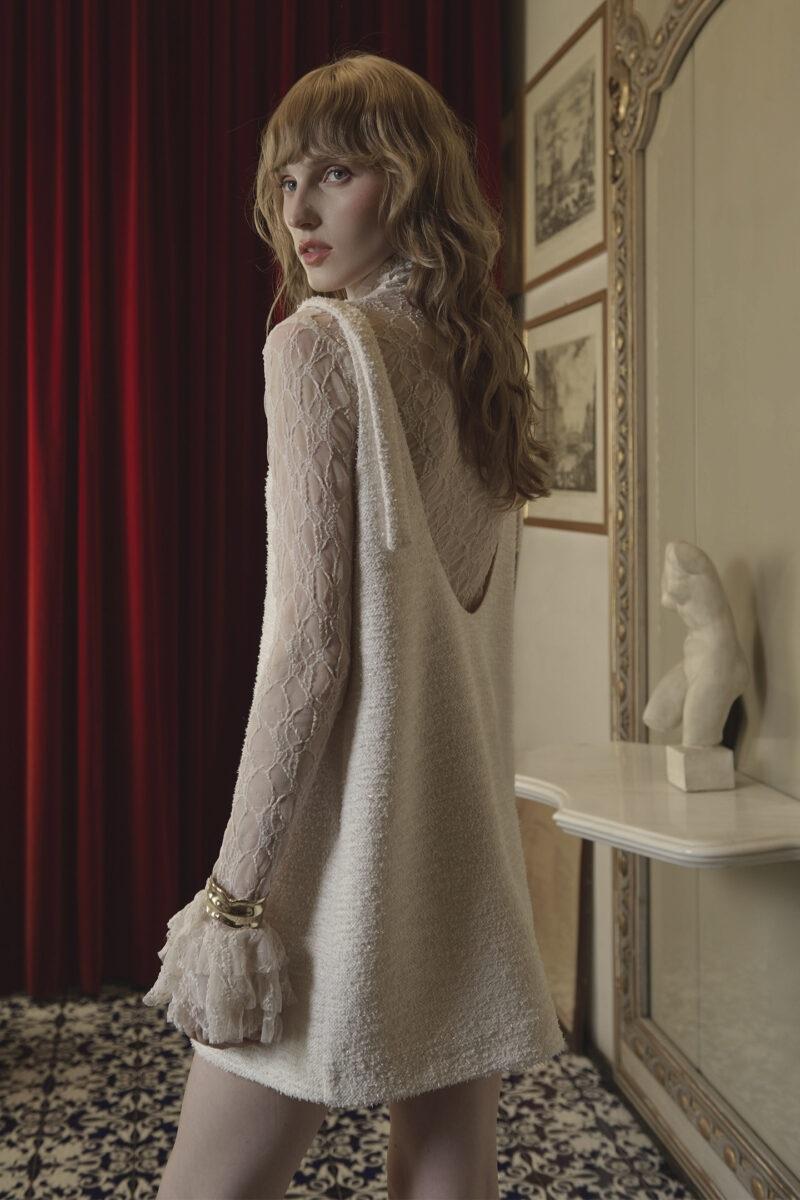 ABITO IN BOUCLE' CON SCOLLO A V D11016007 SO ALLURE
