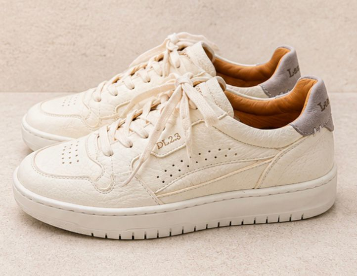 Sneakers LeMargo in pelle bianca artigianale 