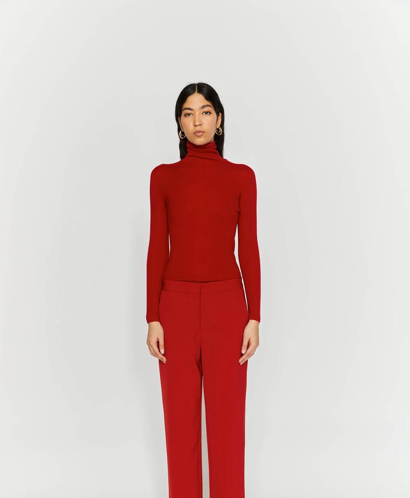 pantalone rosso P050010 ISABELLE BLANCHE