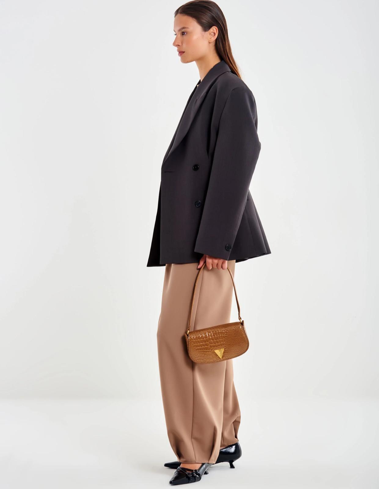 Blazer Stretto in Vita Retro con Balze TF0445004 VICOLO