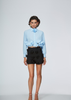 Camicia cropped azzurro