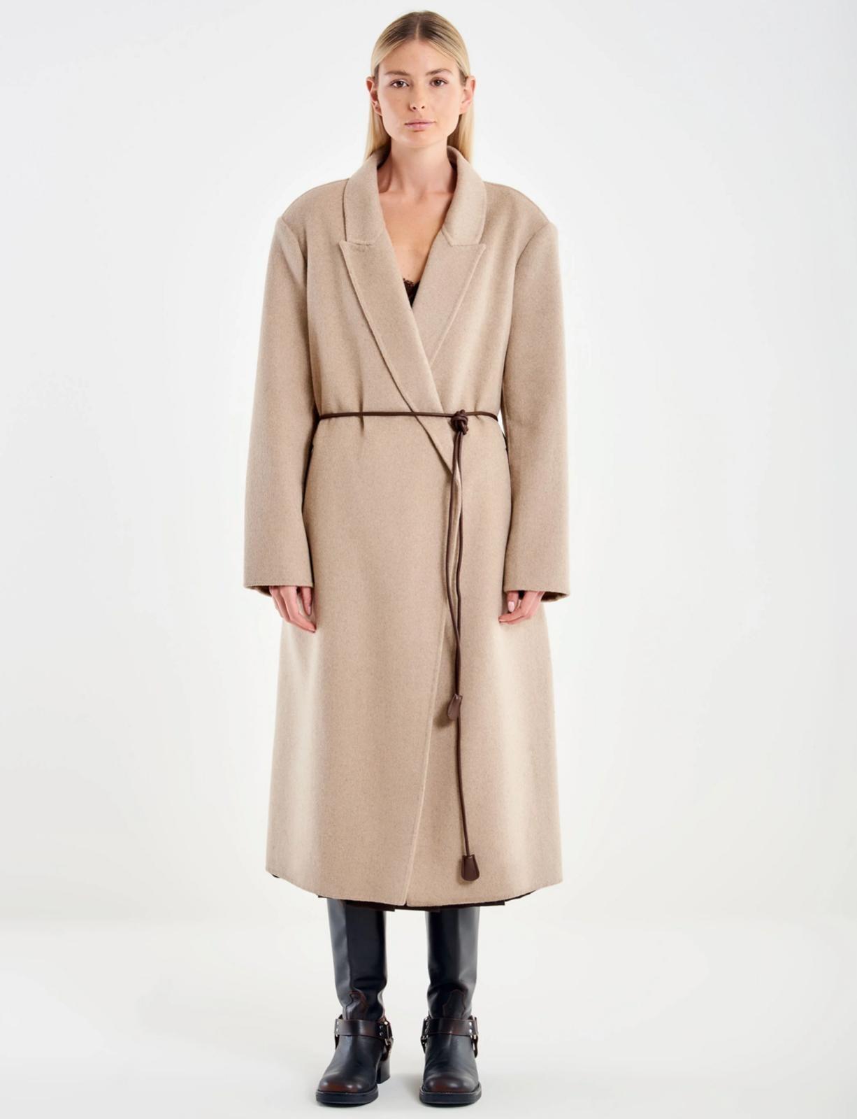 Cappotto Lungo con Cinturina TF0029013 VICOLO