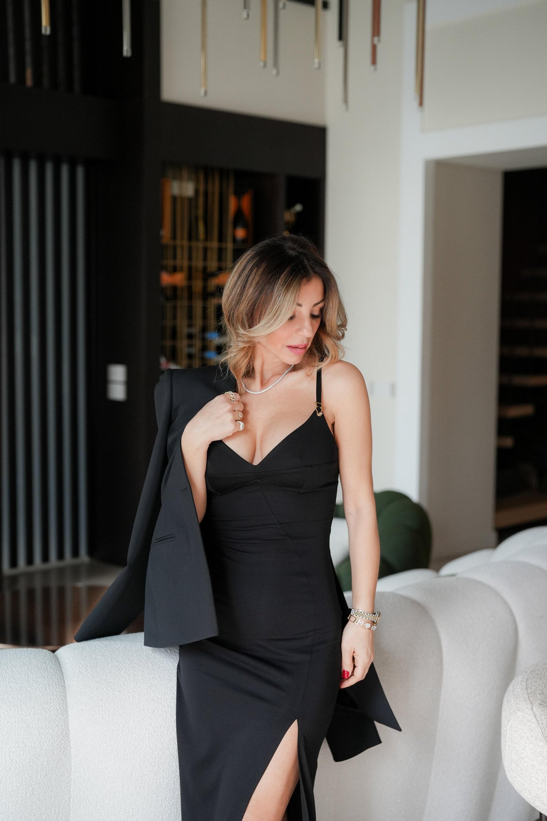 abito lungo con spacco SKIN DRESS000 MURMUR