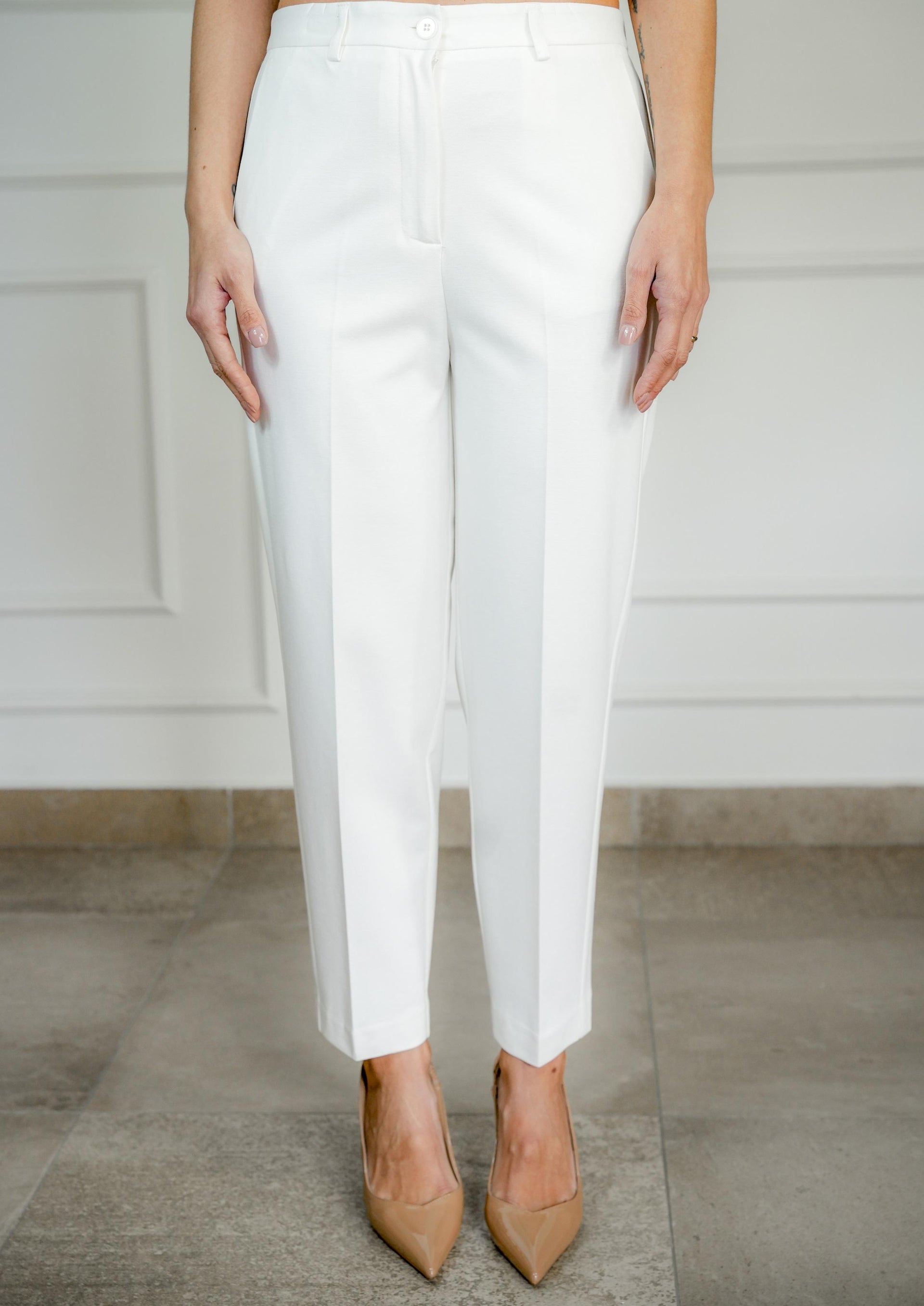 pantalone sigaretta tessuto elastico TAB0041005 VICOLO