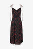abito midi in crepe con rouge
