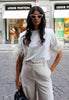 t-shirt con spalline