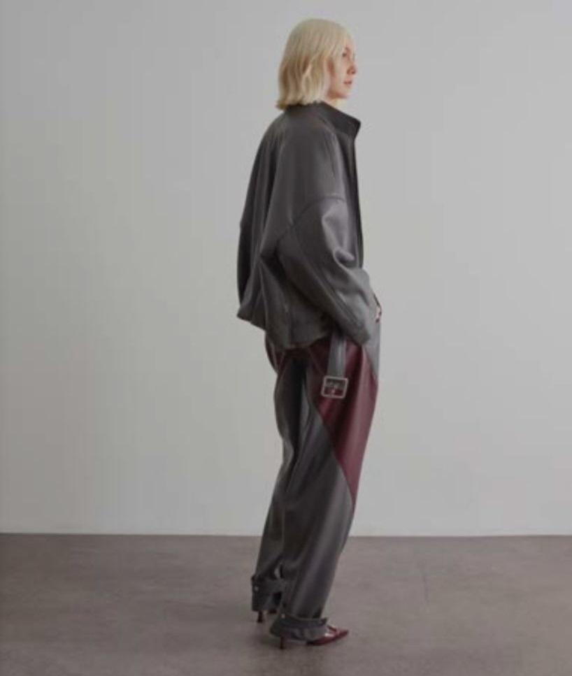 pantalone in pelle PA394004 JIJIL