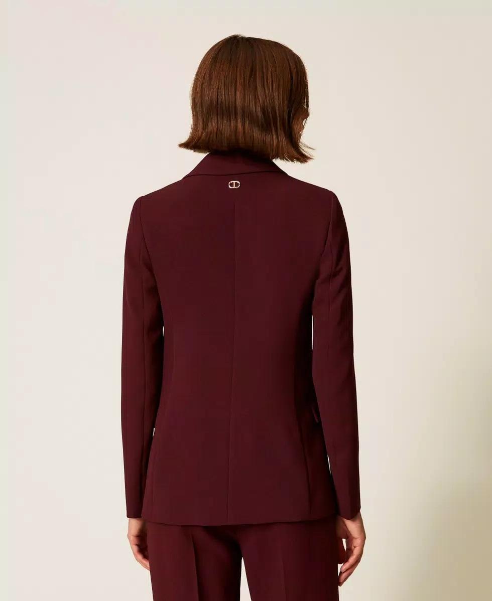 Giacca blazer in crêpe con Oval T TP2590002 TWINSET