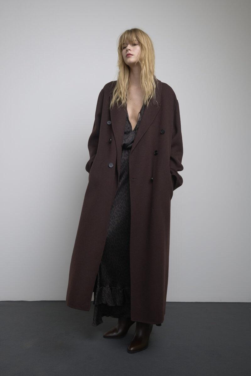 CAPPOTTO LUNGO DOPPIOPETTO IN LANA W33055C006 SO ALLURE