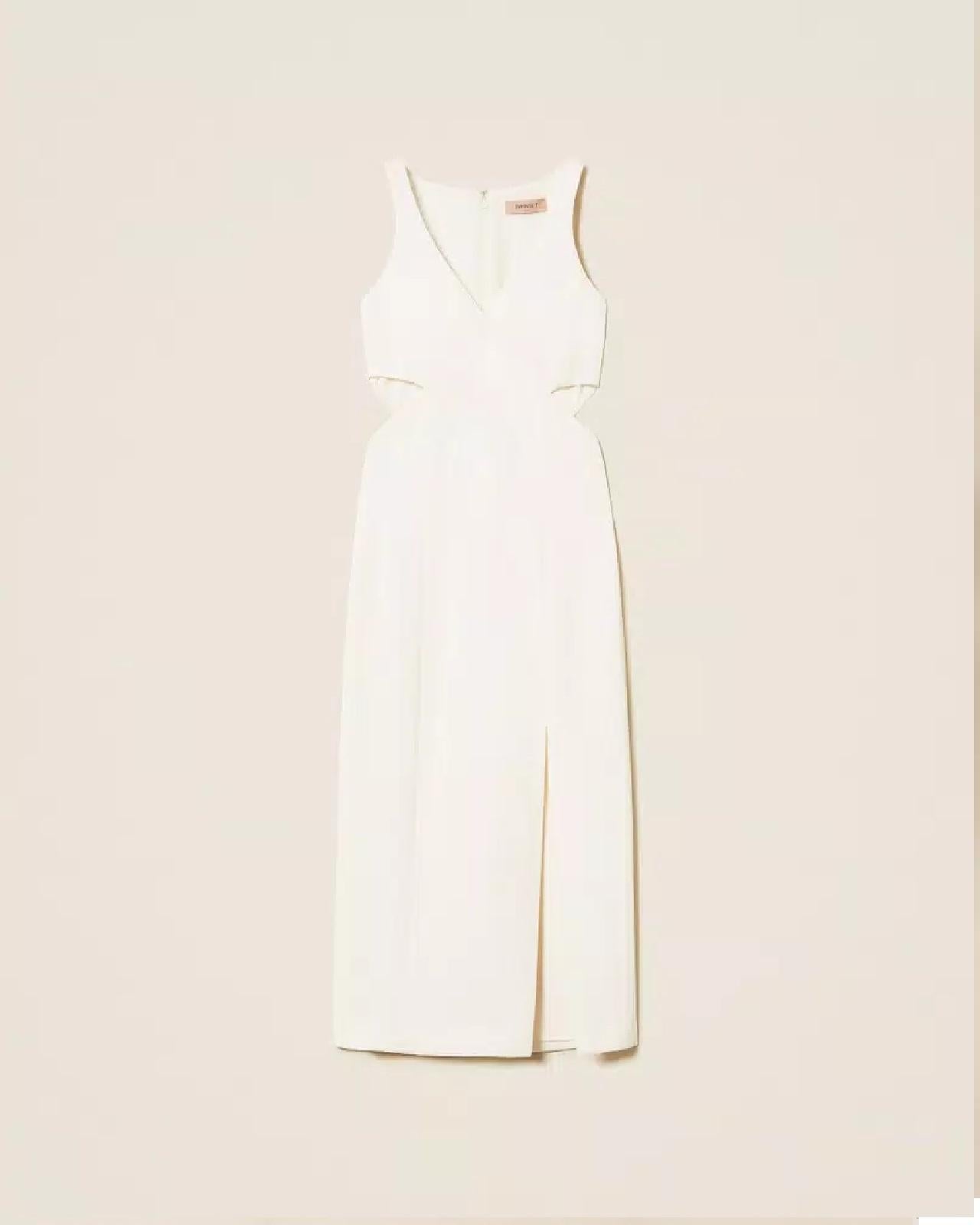 Abito longuette in crêpe con cut-out TP2165005 TWINSET