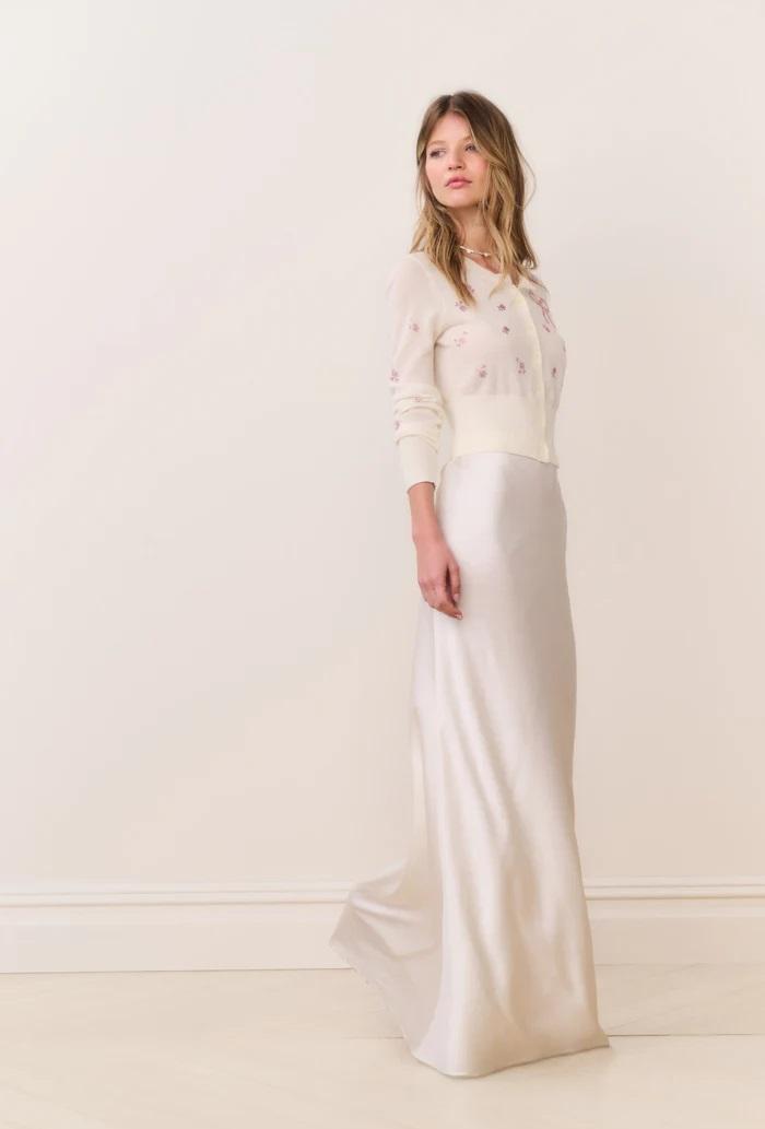 gonna lunga MAURINE SKIRT031 LOVESHACKFANCY
