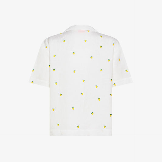 camicia con ricami limoni S36251005 SUN68