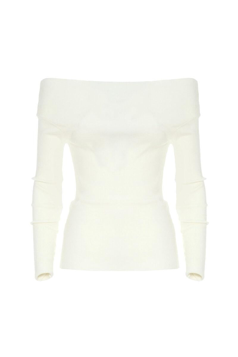 MAGLIA CON SCOLLO SCHIFFER R44011C007 SO ALLURE