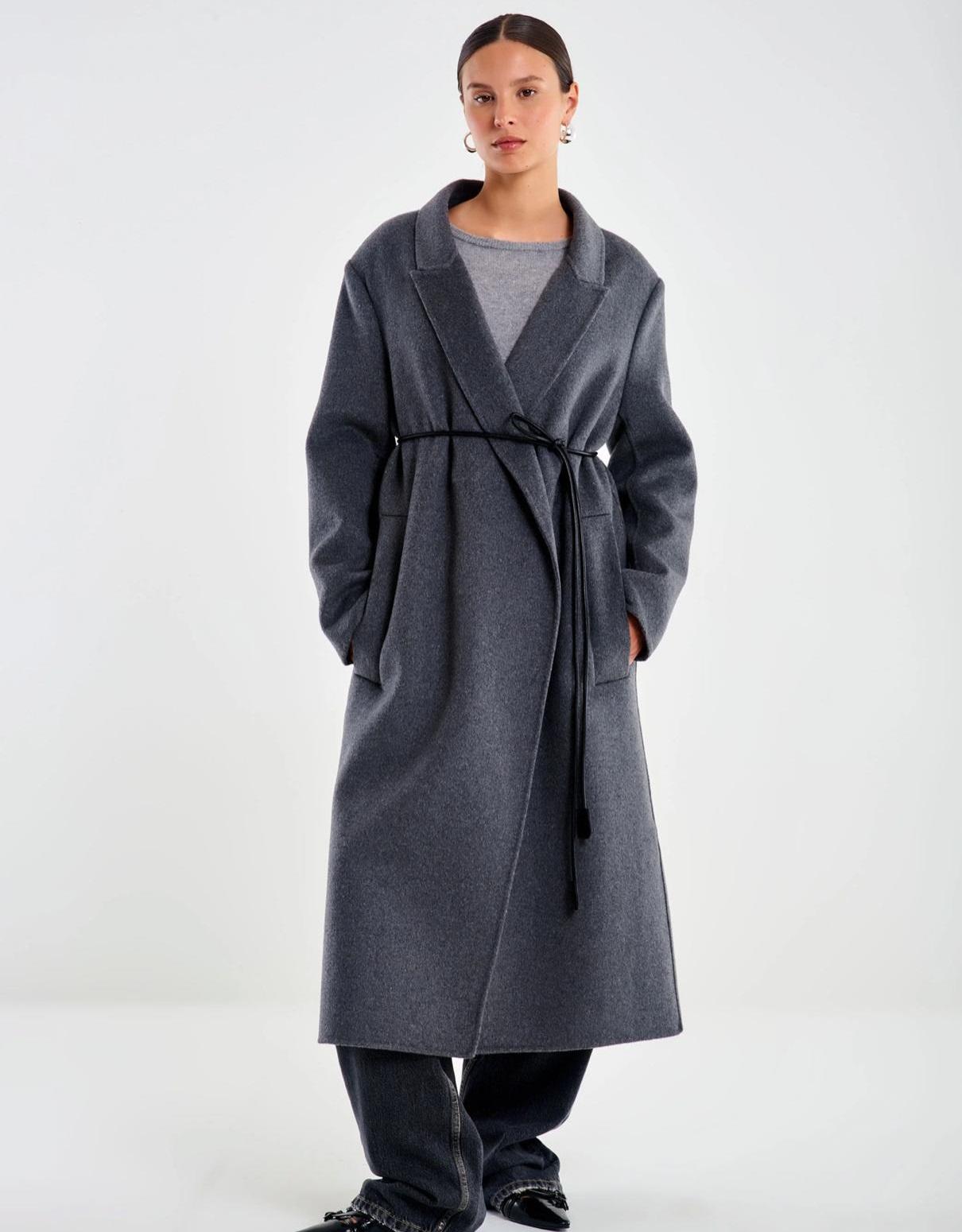 Cappotto Lungo con Cinturina TF0029004 VICOLO