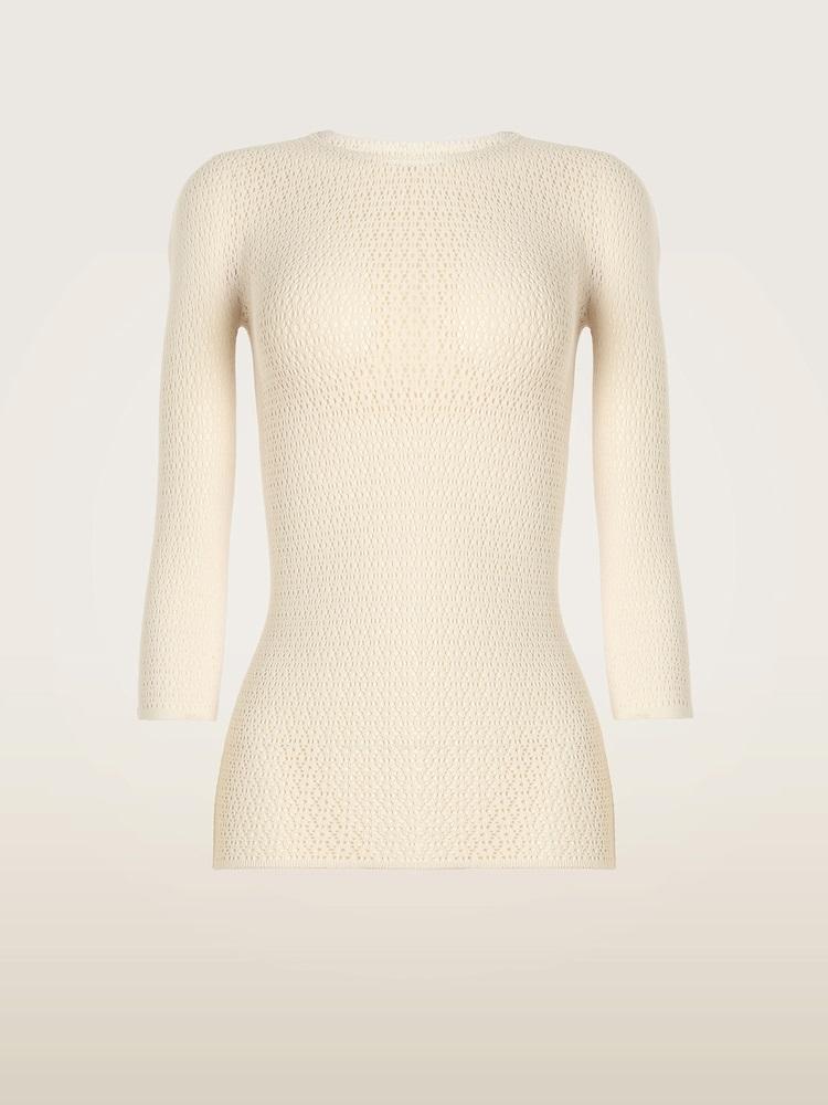 maglia manica lunga traforata 53460031 WOLFORD