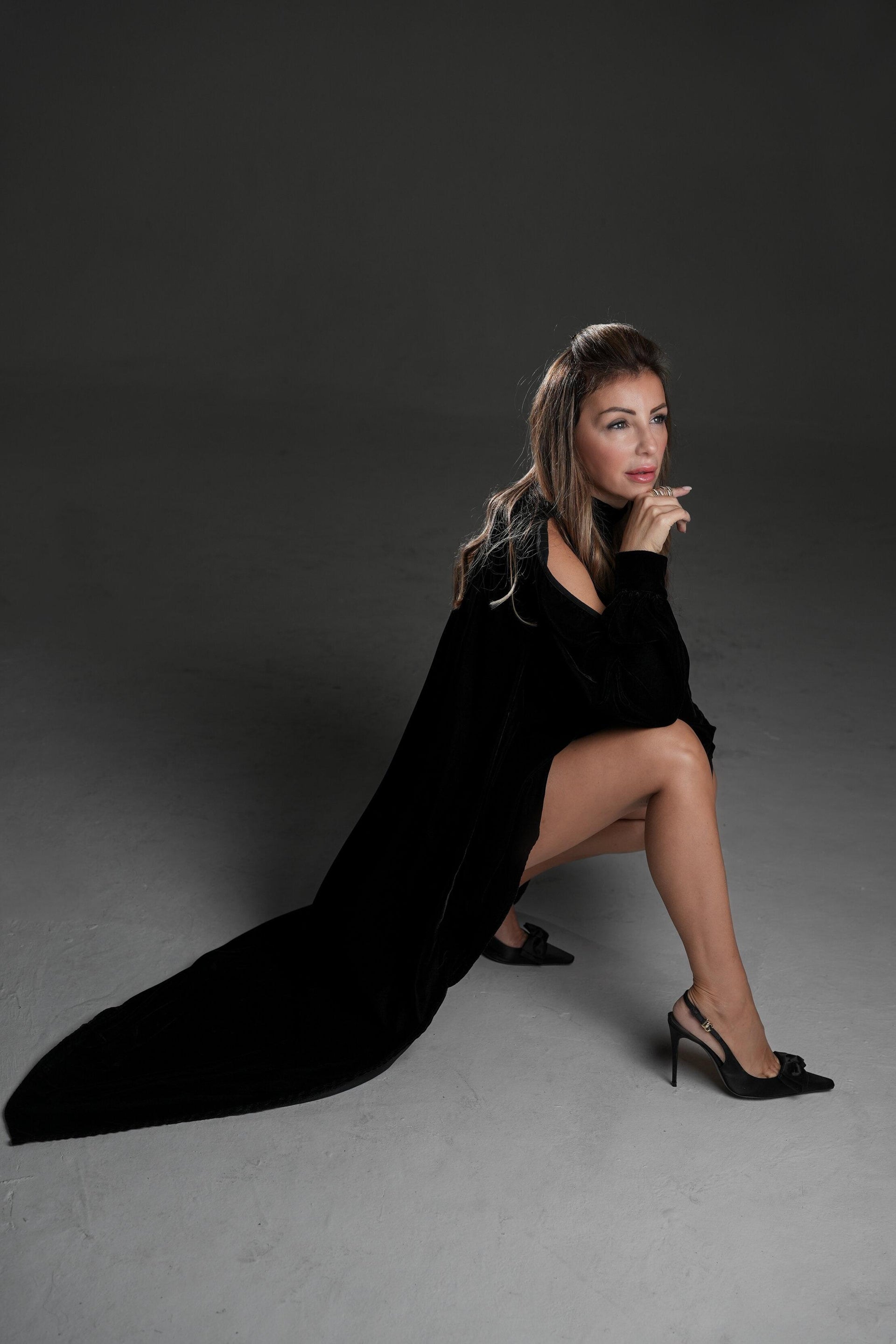 blusa in velluto corta avanti e lunga dietro VALE VALE000 ALBERTO AUDENINO