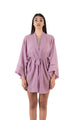 kimono corto con macramè 