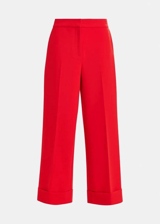 Pantaloni a taglio corto rossi con orli risvoltati IMO010 ESSENTIEL