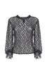 MANDARIN COLLAR LACE BLOUSE