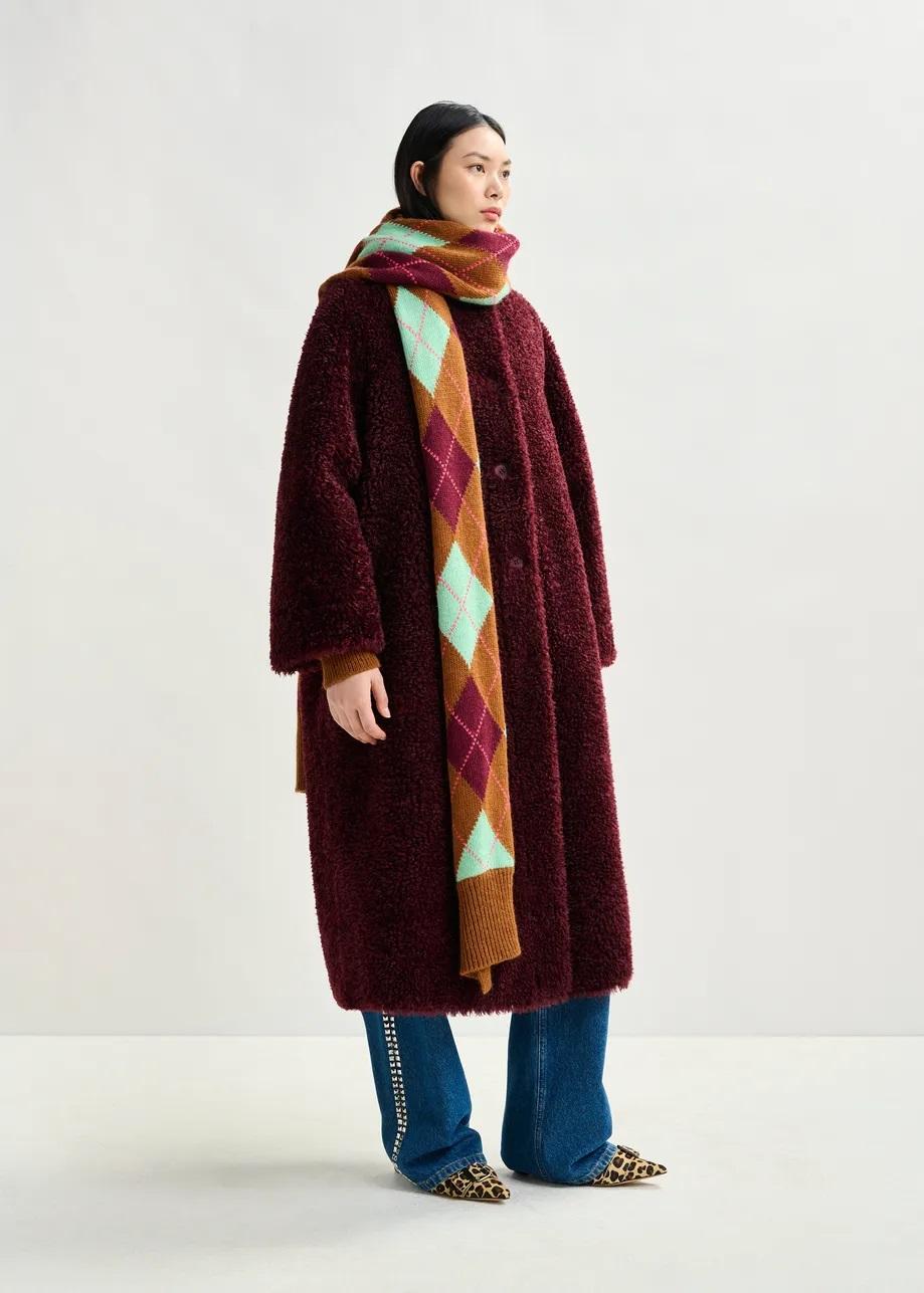 Cappotto oversize in eco shearling ISPOT002 ESSENTIEL