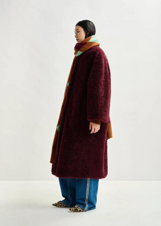 Cappotto oversize in eco shearling ISPOT002 ESSENTIEL