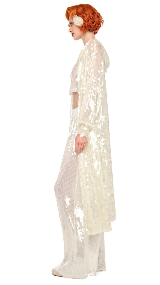 vestaglia con cappuccio paillettes 14965005 NORMA KAMALI