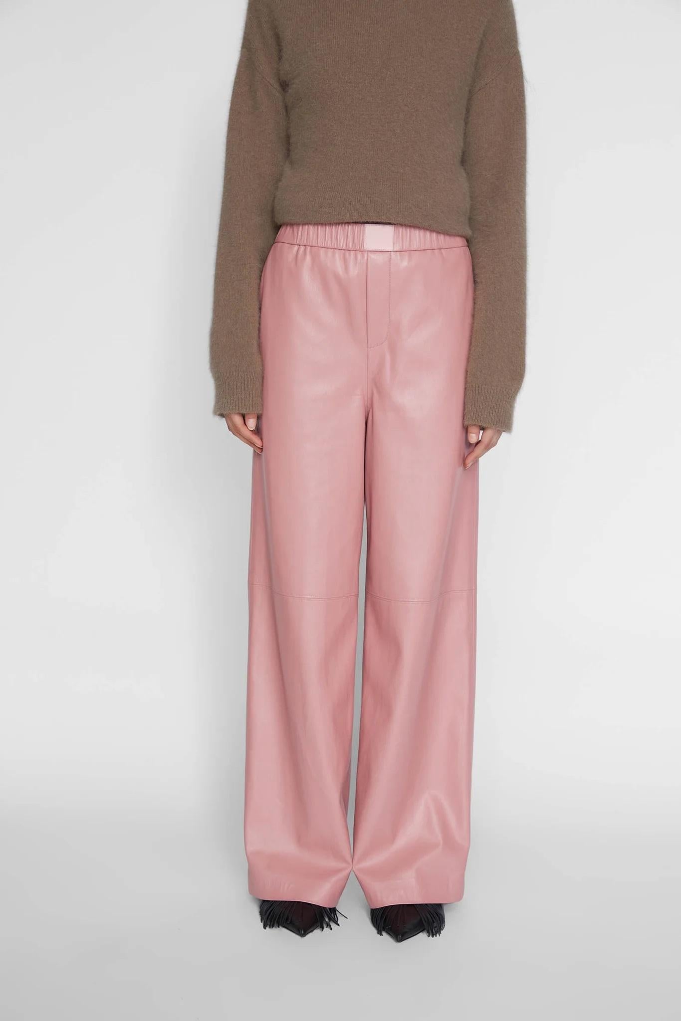 PANTALONE IN ECOPELLE P024011 ISABELLE BLANCHE