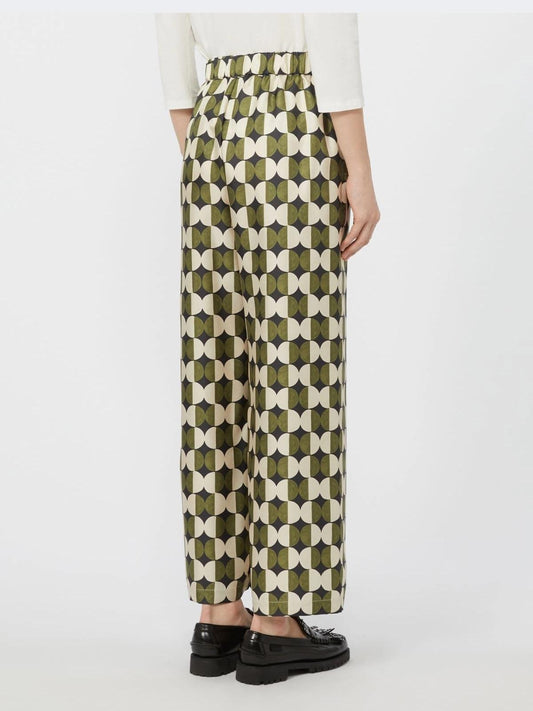 Pantalone in twill di seta FIBBIA017 MAXMARA