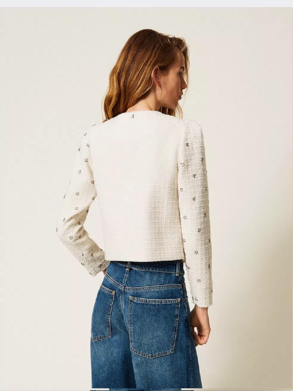 Giacca bouclé con ricami AP2131007 TWINSET