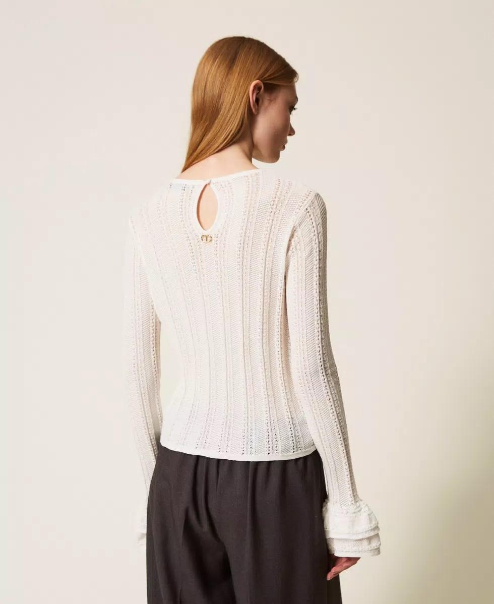 Maglia fitted con balze TP3181005 TWINSET